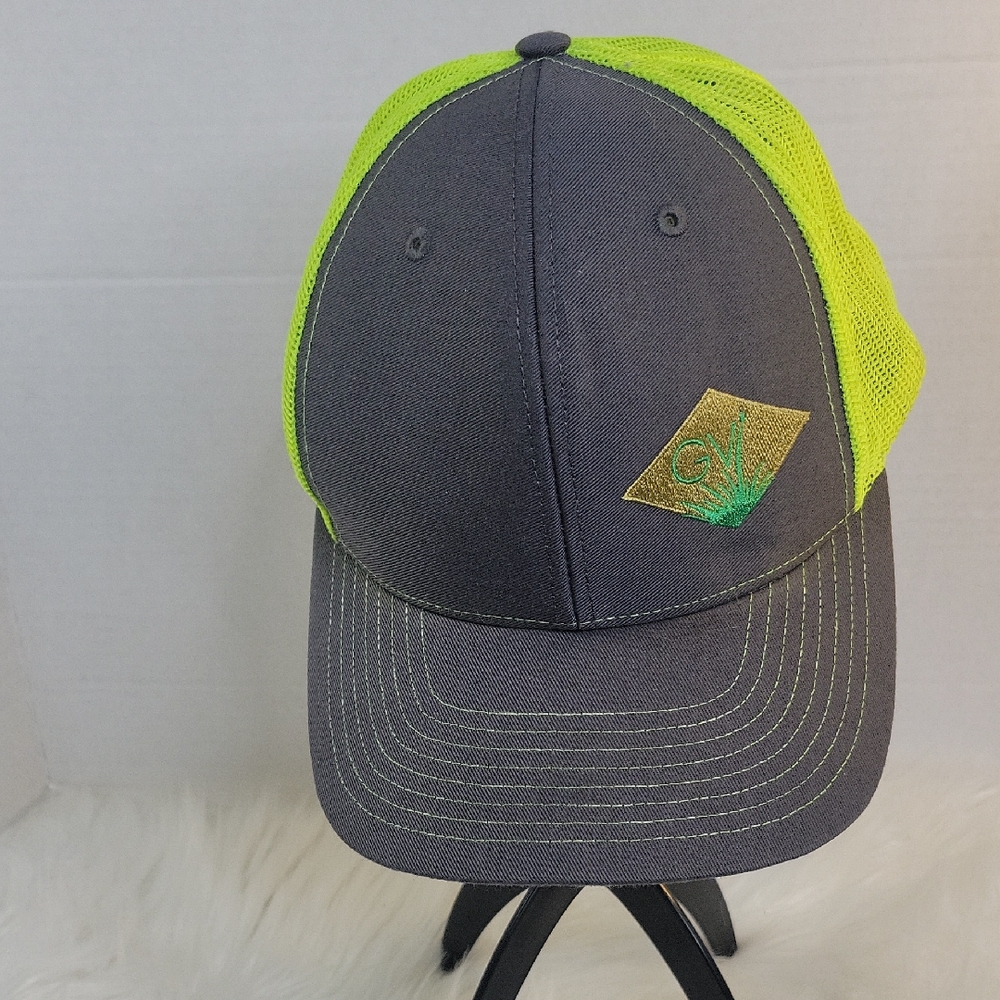 Richardson Style 112 GV Adjustable Gray/Yellow Trucker Hat Men's OS